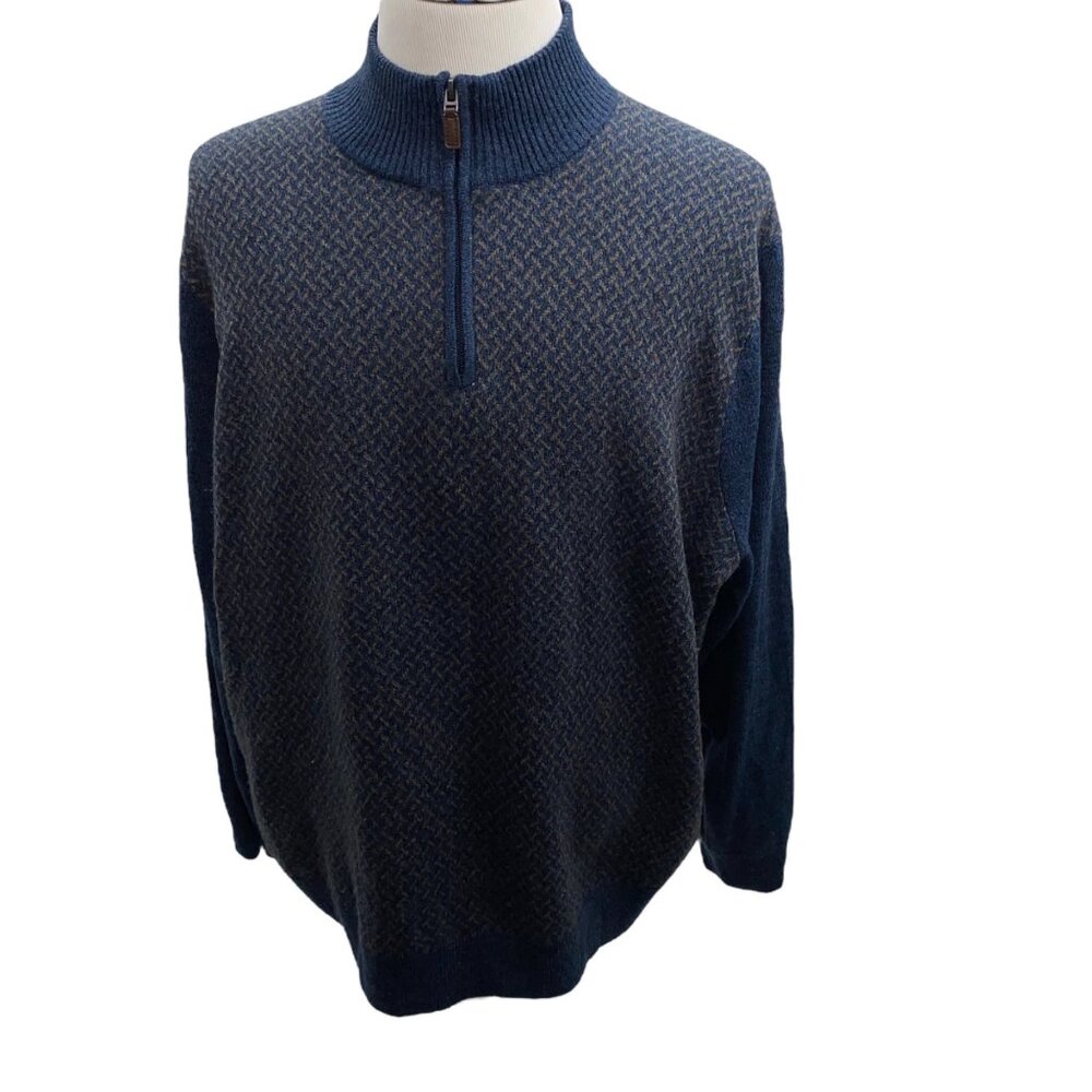 Dockers 1/4 Zip pullover Sweater No Size L/XL See Measurements - Picture 1 of 5